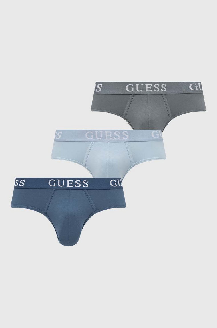 Guess slipy 3-pack JOE męskie kolor niebieski U4GG07 K6YW0