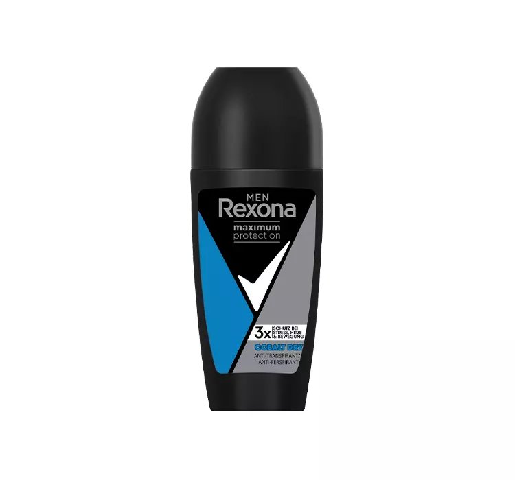 REXONA MAXIMUM PROTECTION ANTYPERSPIRANT W KULCE DLA MĘŻCZYZN COBALT DRY 50ML