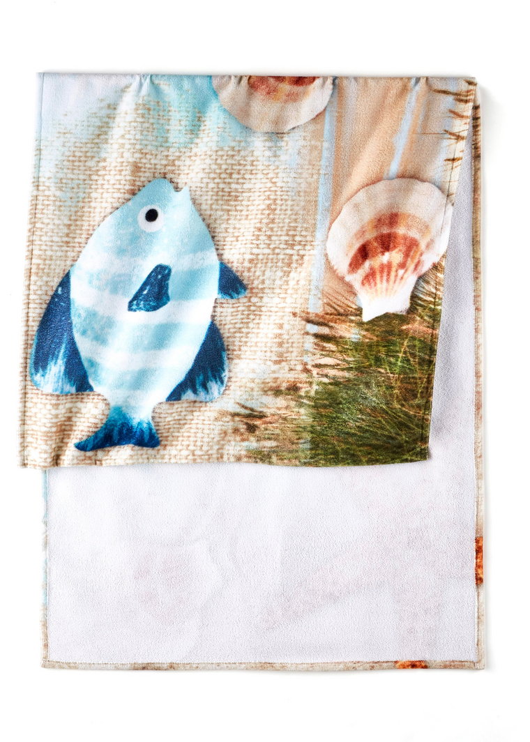 Ręcznik plażowy z morskim nadrukiem