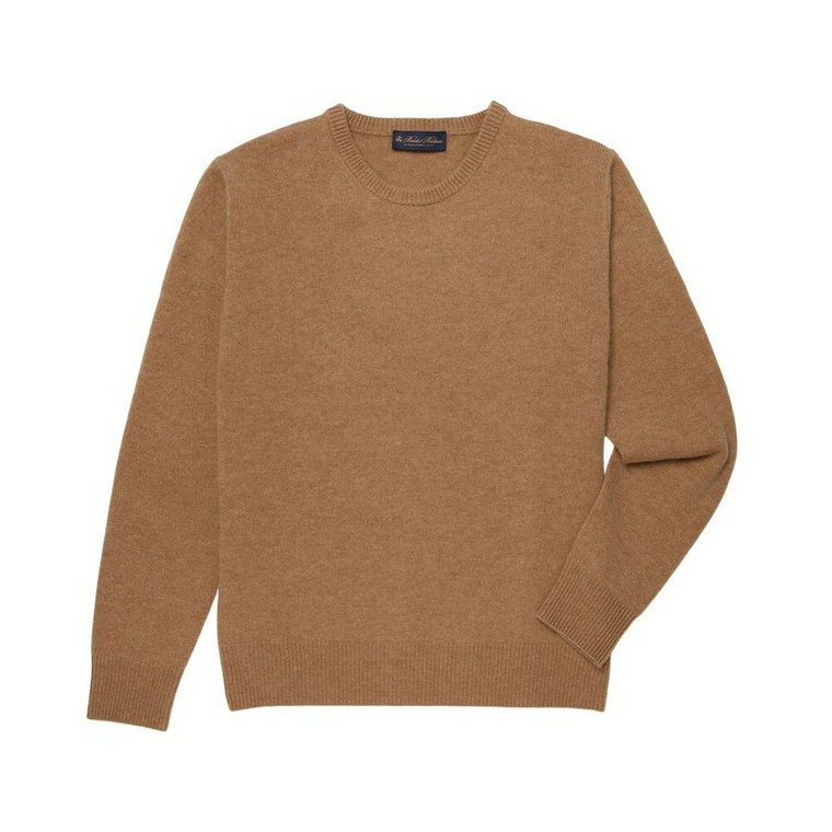 Wełna i kaszmirowy sweter z dółkami Brooks Brothers