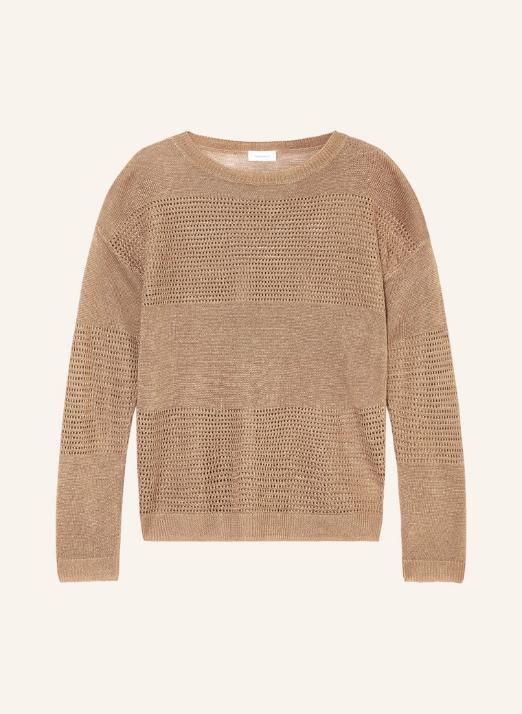 Darling Harbour Sweter Z Lnu beige