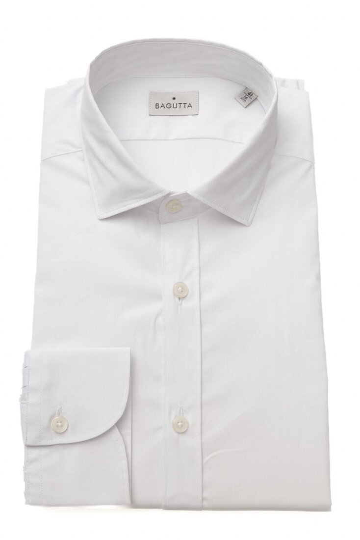 Koszula marki Bagutta model 11596 BERLINO kolor Biały. Odzież męska. Sezon: