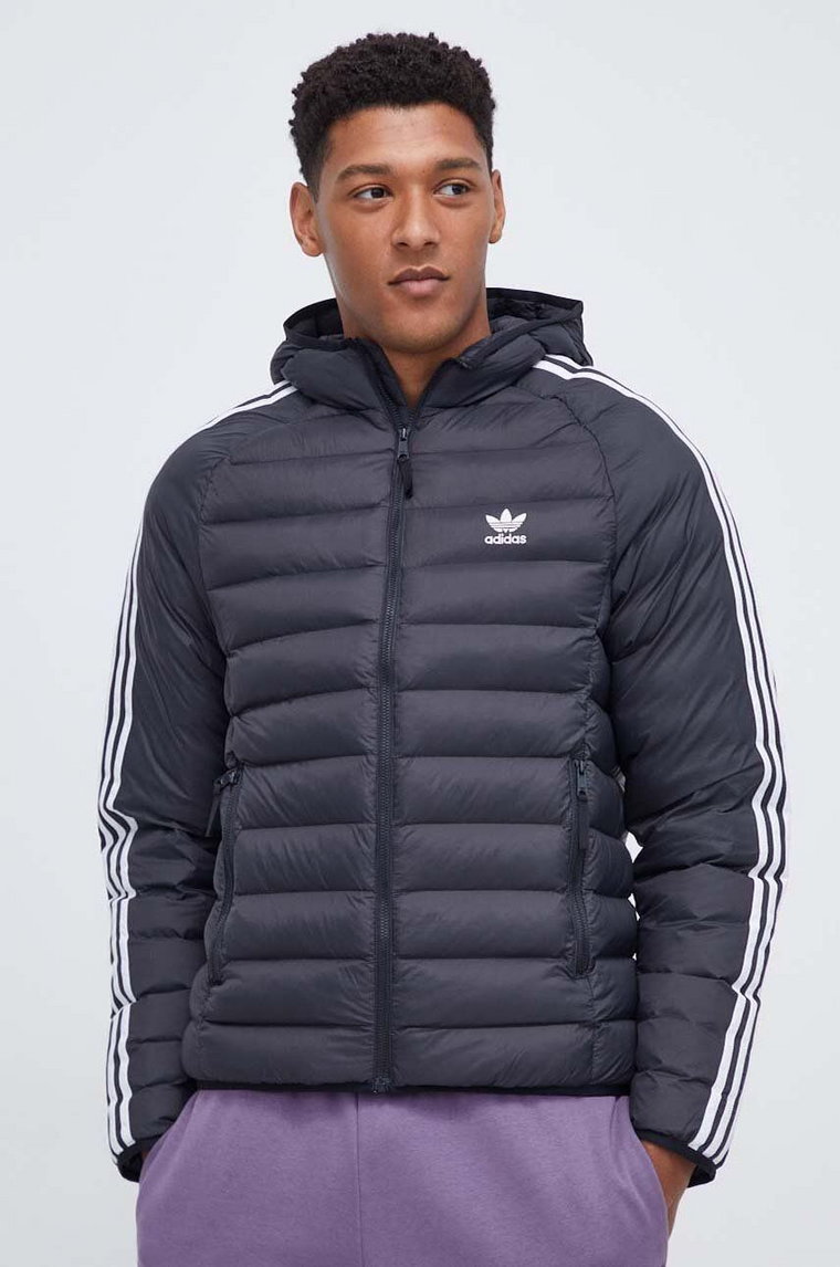 adidas Originals kurtka Padded Hooded Puffer Jacket IL2563 męska kolor czarny przejściowa