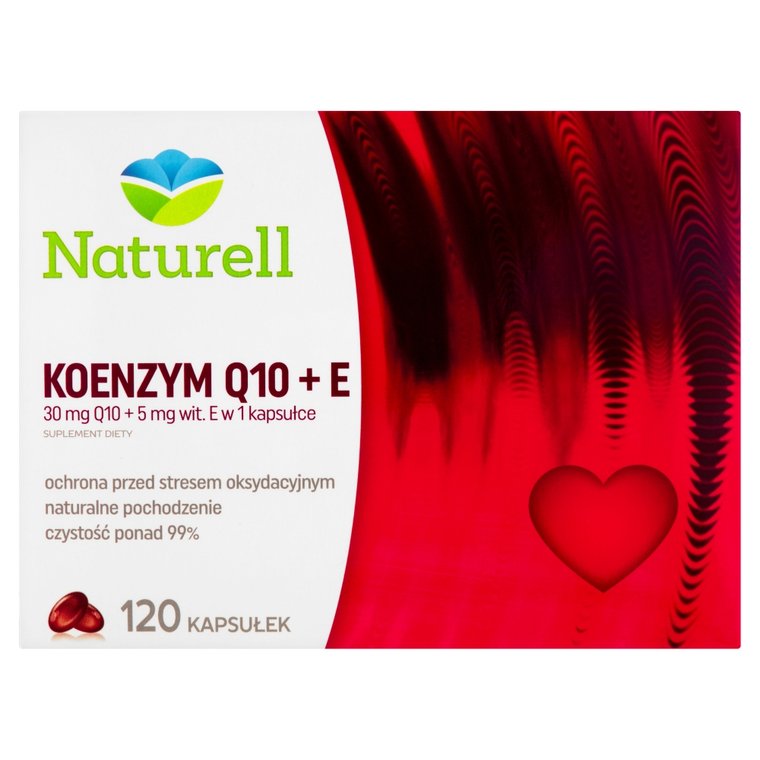 Naturell Koenzym Q10 + Witamina E, Kapsułki