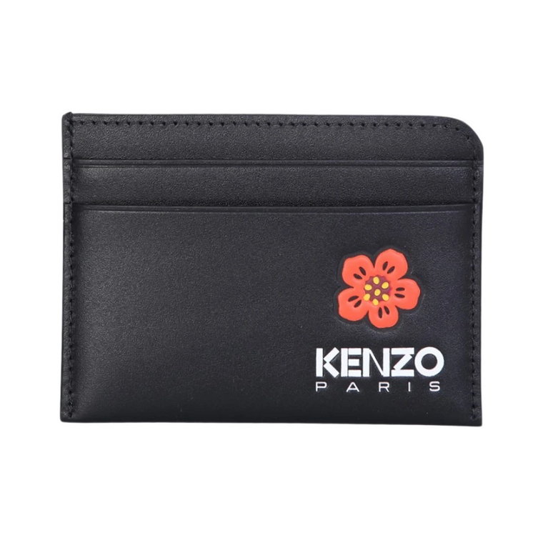 Large czarny leather clutch by Kenzo; practical, chic and modern everyday accessory Kenzo