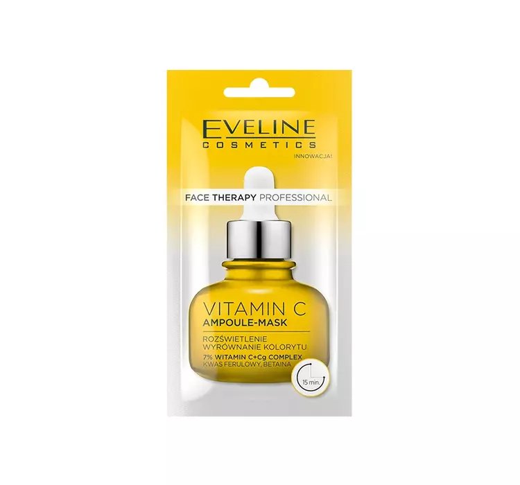 EVELINE FACE THERAPY PROFESSIONAL VITAMIN C MASECZKA ROZŚWIETLAJĄCA I WYRÓWNUJĄCA KOLORYT 8ML