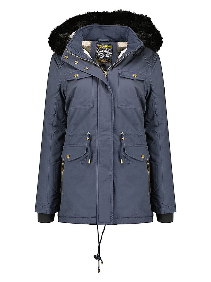 Geographical Norway Parka "Celeste" w kolorze niebieskim