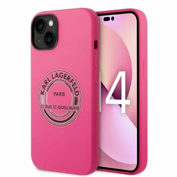 Karl Lagerfeld KLHCP14MSRSGRCF iPhone 14 Plus 6,7" hardcase różowy/pink Silicone RSG