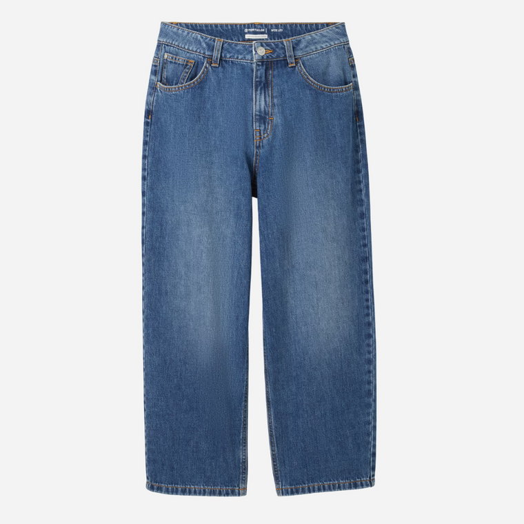 Młodzieżowe jeansy dla chłopca Tom Tailor 1041052 152 cm Granatowe (4067672321600). Jeansy chłopięce