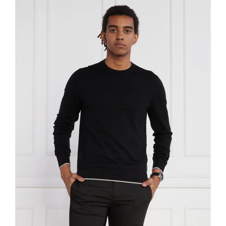 Armani Exchange Sweter | Regular Fit | z dodatkiem kaszmiru