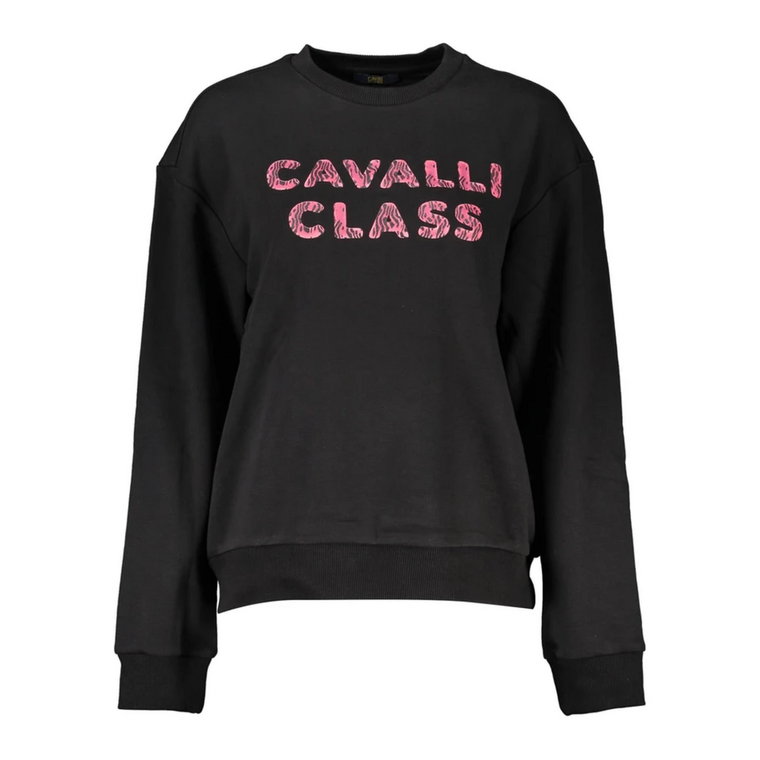 Logo Print Bluza z Długim Rękawem Cavalli Class