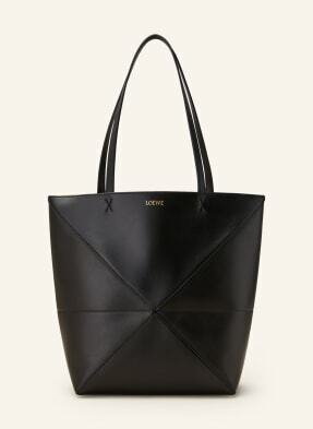 Loewe Torba Shopper Puzzle Fold schwarz