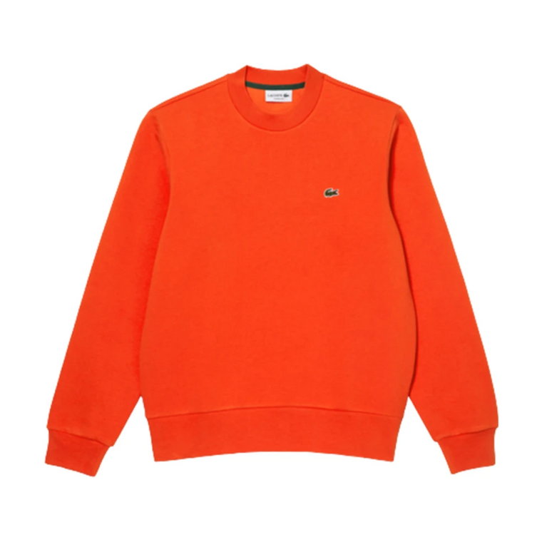 Pomarańczowy Sweter z Logo Lacoste