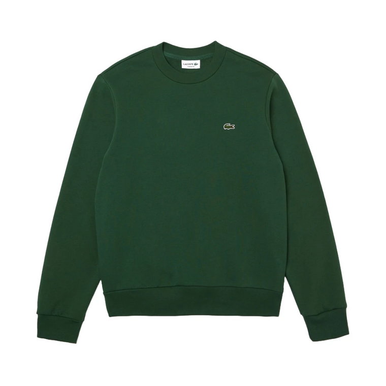 Zielony Sweter Casual dla Mężczyzn Lacoste