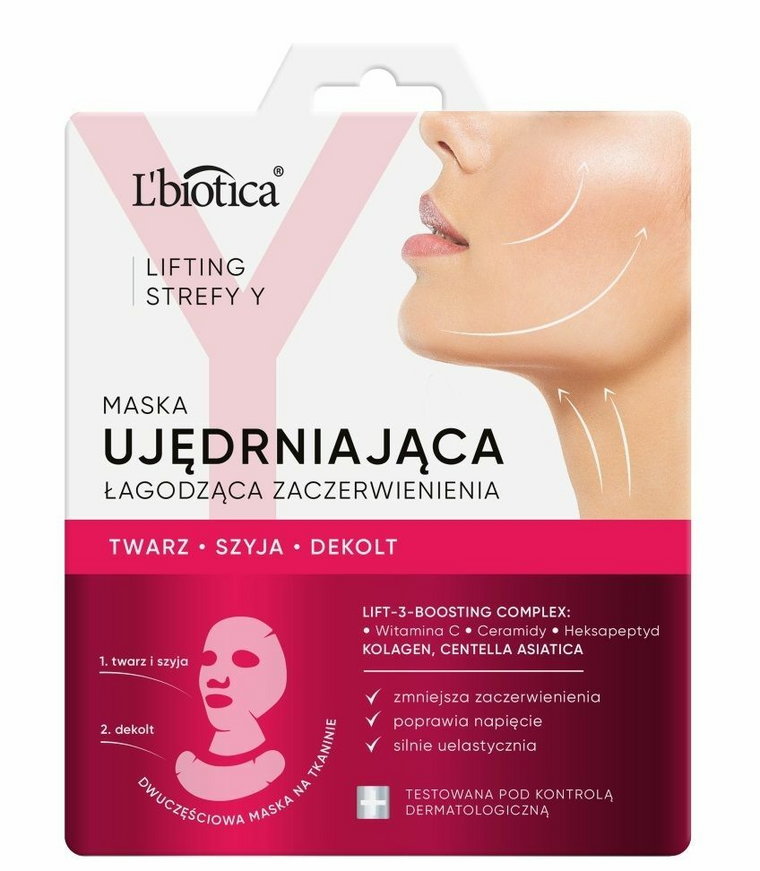 L'biotica Lifting Strefy Y Ujędrniająca Maska do twarzy