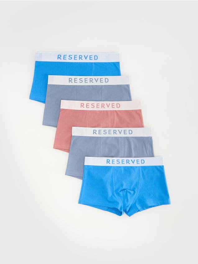 Reserved - 5 pack bokserek Classic - niebieski