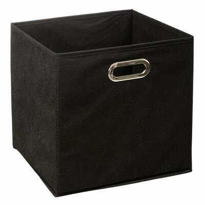 Pudełko do regału 31x31cm gładkie czarne