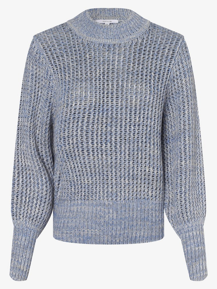 Opus - Sweter damski  Pinja, niebieski|wielokolorowy