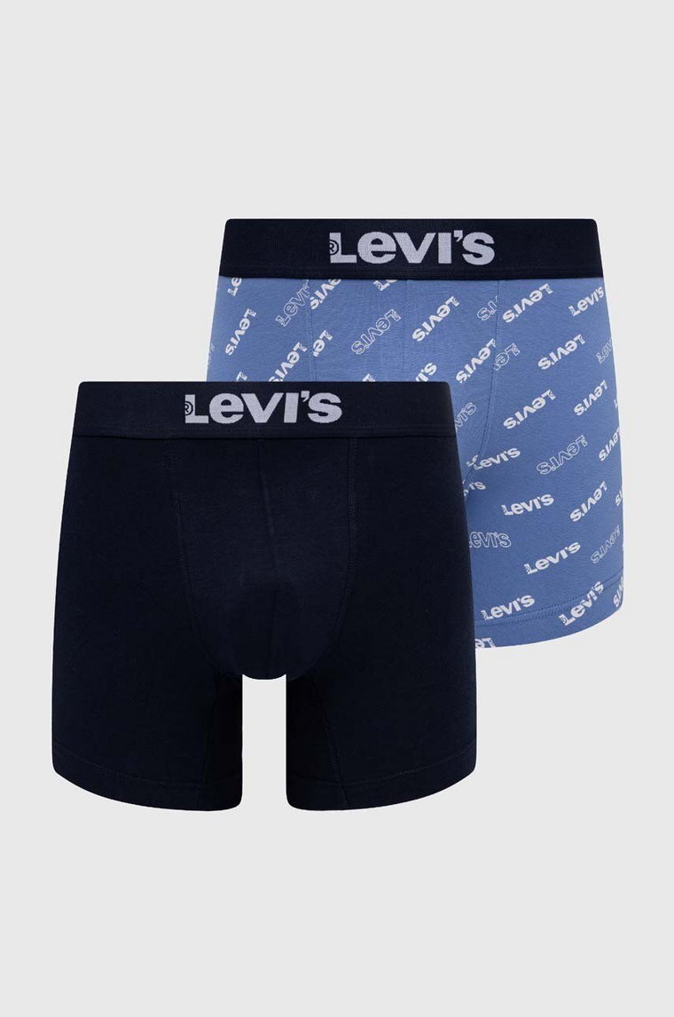 Levi's bokserki 2-pack męskie kolor niebieski