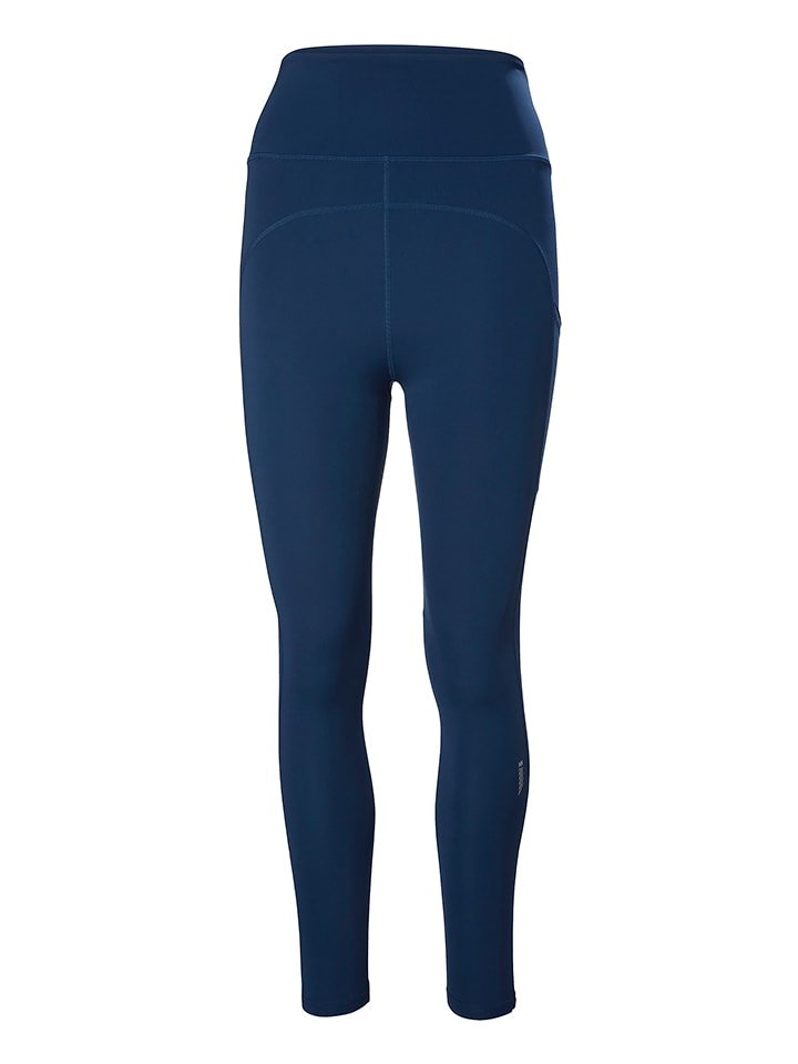 Helly Hansen Legginsy funkcyjne "Rapide" w kolorze niebieskim