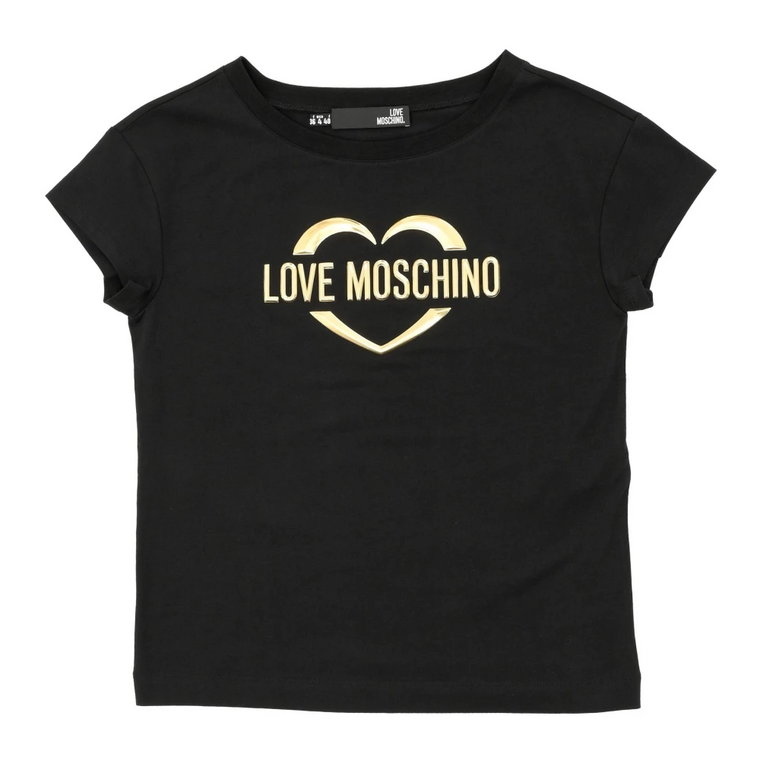 Czarna koszulka damska Love Moschino