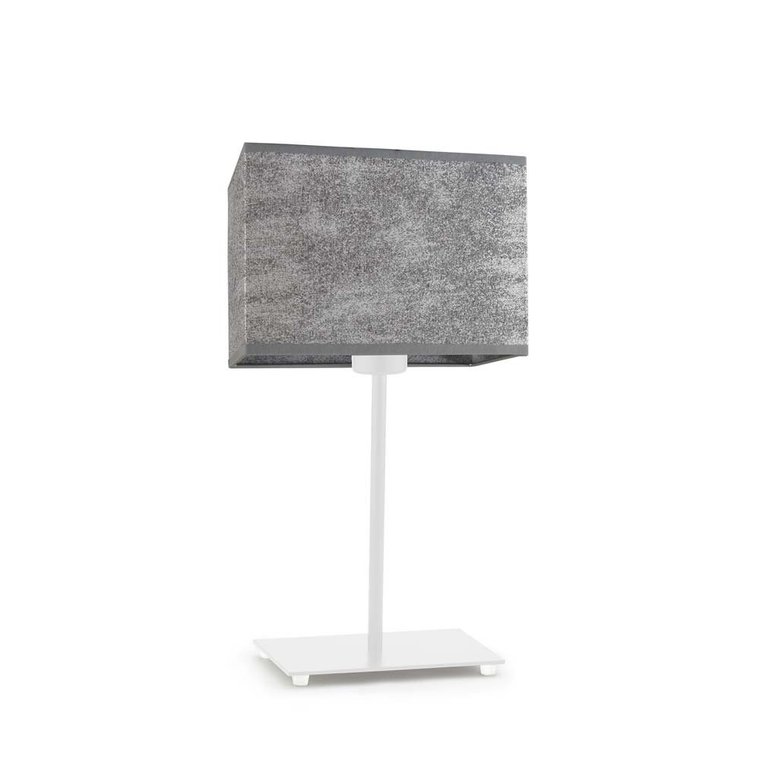 Lampka nocna LYSNE Amalfi, 60 W, E27, beton/biała, 40x20 cm