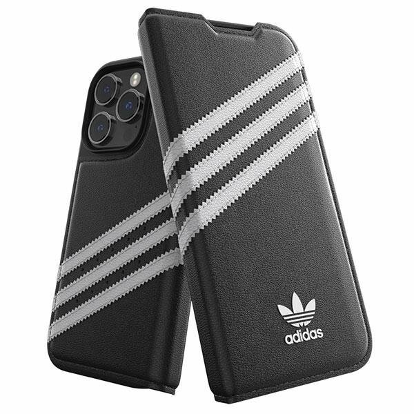 Adidas OR Booklet Case PU iPhone 14 Pro czarno biały/black white 50196