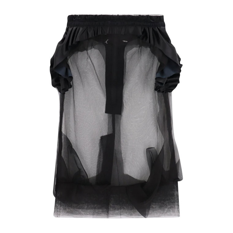 Elegancka czarna spódnica z tiulu Maison Margiela