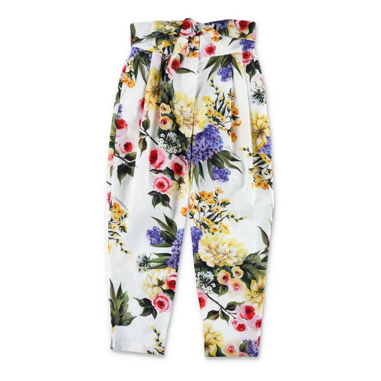 Spodnie z motywem ogrodowym Dolce & Gabbana
