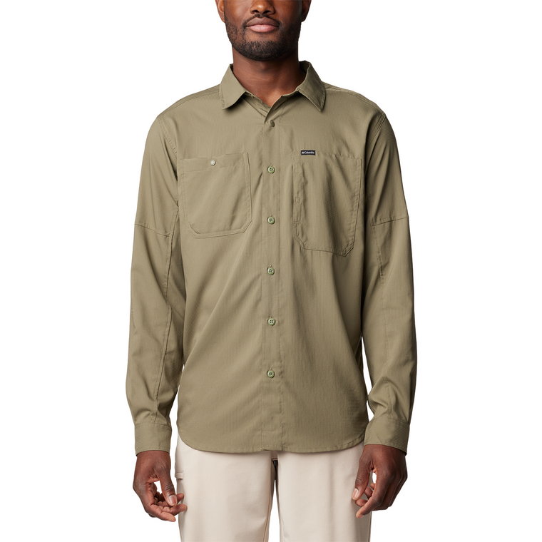 Męska koszula z długim rękawem Columbia Silver Ridge Utility Long Sleeve stone green - S