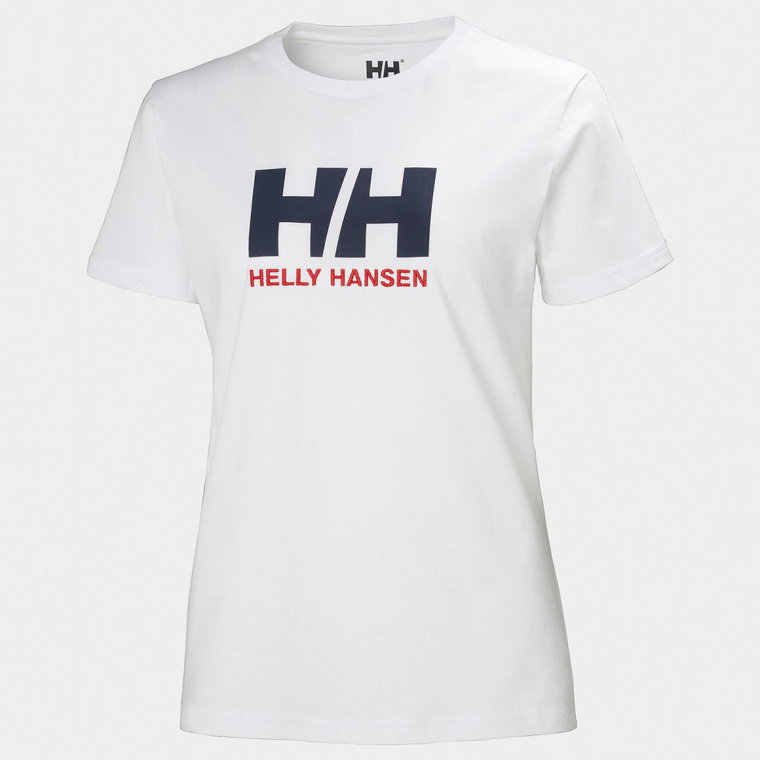 Damski t-shirt z nadrukiem HELLY HANSEN HH LOGO T-SHIRT - biały