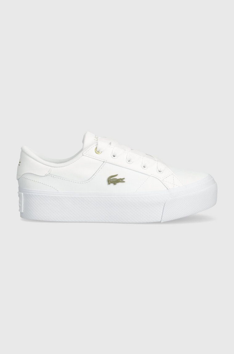 Lacoste sneakersy Ziane Platform Logo Leather kolor biały 47CFA0005