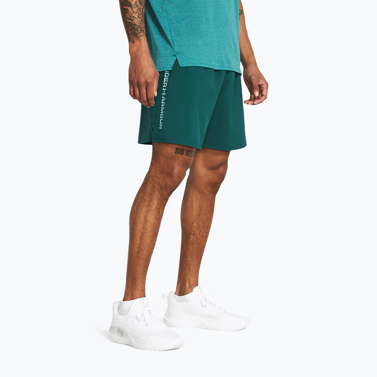 Spodenki treningowe męskie Under Armour Woven Wdmk hydro teal/radial turquoise