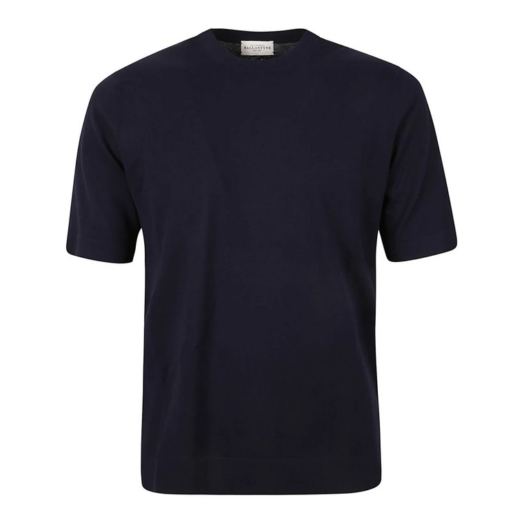 Niebieski R Neck T-Shirt Ballantyne