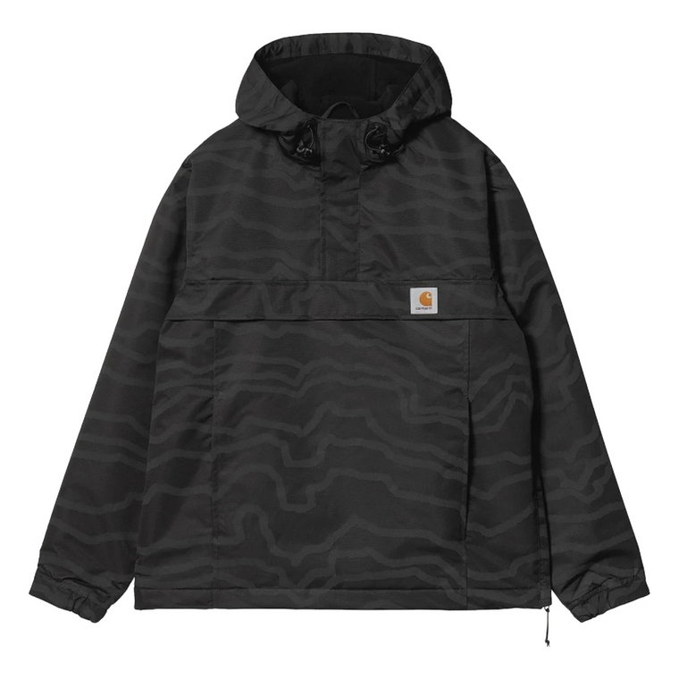 Czarna Refleksyjna Kurtka Carhartt Nimbus Pullover Carhartt Wip