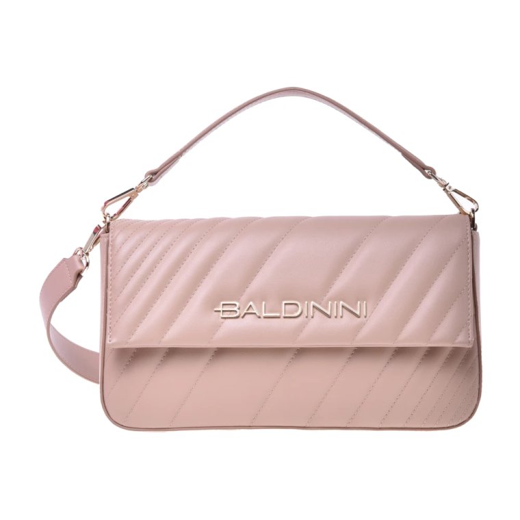 Shoulder bag in nude quilted leather Baldinini