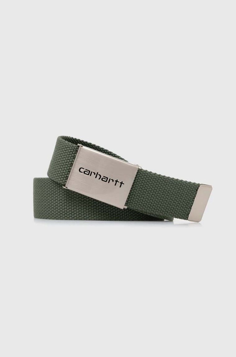 Carhartt WIP pasek Clip Belt Chrome kolor zielony I019176.1YFXX