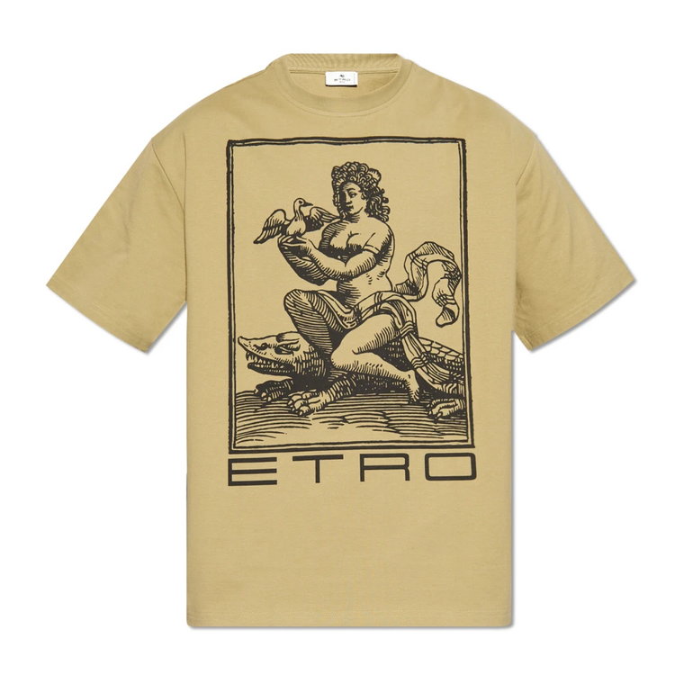 T-shirt z nadrukiem Etro