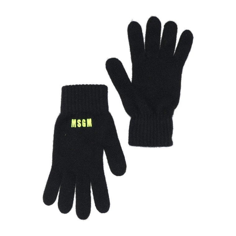 Msgm Gloves Czarny Msgm