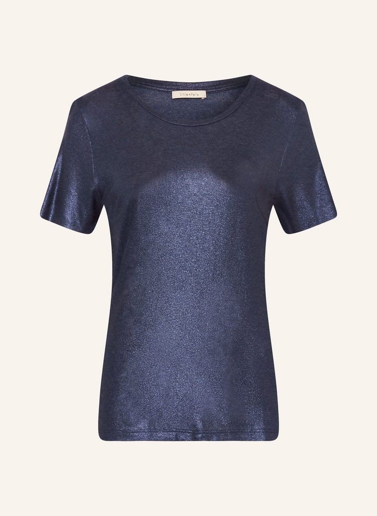 Lilienfels T-Shirt Z Błyszczącą Przędzą blau