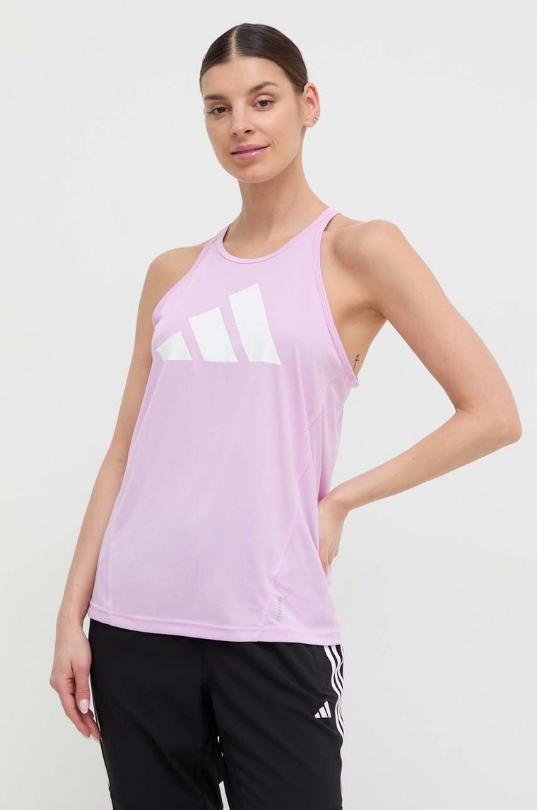 adidas Performance top do biegania Run It kolor różowy IN0121