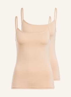 Skiny Topy, 2 Szt. Advantage Micro beige