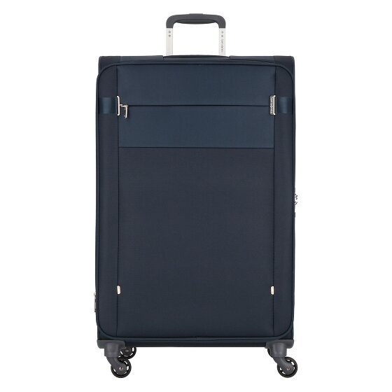 Samsonite Citybeat 4 kółka Walizka 78 cm z plisą rozprężną navy blue