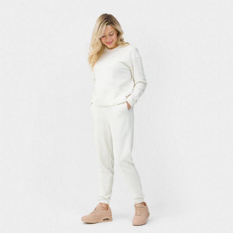 Damskie spodnie dresowe Calvin Klein Knit Pants 00GWS3P605 - białe