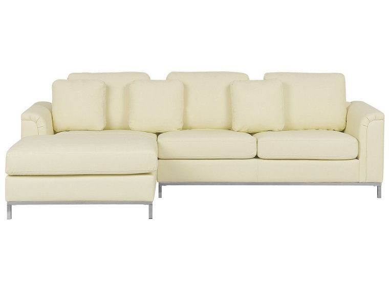 Sofa narożna BELIANI Oslo, 64x270x151 cm, beżowy