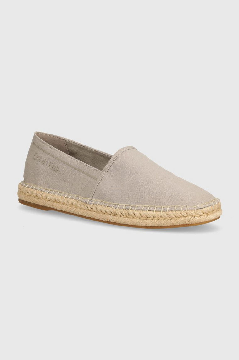 Calvin Klein espadryle ESPADRILLE CV kolor beżowy HM0HM00539