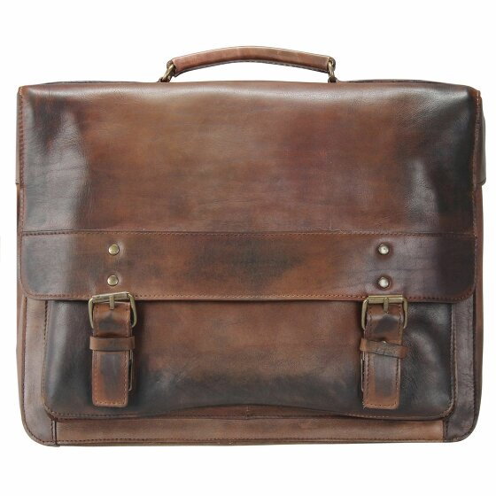 Jost Ranger Briefcase Leather 40 cm Laptop Compartment cognac