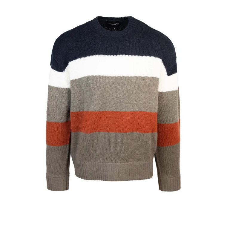 MultiColour Colorblock Swetry Regular Fit Emporio Armani