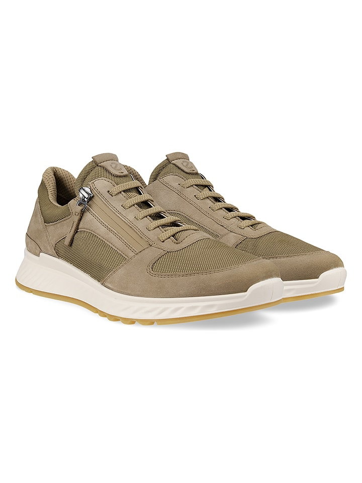 Ecco Skórzane sneakersy w kolorze khaki