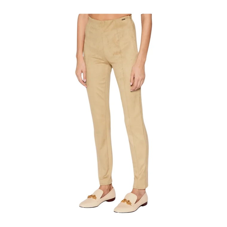 Maya Suede Leggings - Beige Super Slim Guess